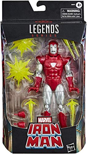 Hasbro Marvel Legends Series Marvel Classic 15 cm große Iron Man Silver Centurion Action-Figur, Premium-Design und 6 Accessoires von Marvel