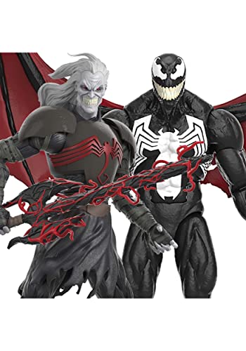 Hasbro Marvel Legends Series Spider-Man 60th Anniversary Marvel's Knull und Venom 2er-Pack King in Black, 15 cm große Action-Figuren, 5 Accessoires Hasbro Marvel Legends Series Spider-Man 60th Anniversary Marvel's Knull und Venom 2er-Pack King in Black, 15 cm große Action-Figuren, 5 Accessoires von Marvel