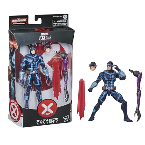 Hasbro Marvel Legends X-Men Series 15,2 cm Sammelfigur Cyclops Actionfigur Spielzeug, Premium-Details und 2 Zubehörteile, ab 4 Jahren von Marvel