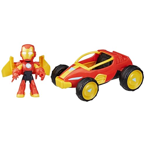 Iron Man and His Awesome Friends Marvel Iron Flitzer Action-Figur & Fahrzeug, 2-in-1 Spielset mit Sammelfigur, Spielzeugauto und flexiblem Accessoire für Kinder ab 3 Jahren Iron Man and His Awesome Friends Marvel Iron Flitzer Action-Figur & Fahrzeug, 2-in-1 Spielset mit Sammelfigur, Spielzeugauto und flexiblem Accessoire für Kinder ab 3 Jahren von Marvel