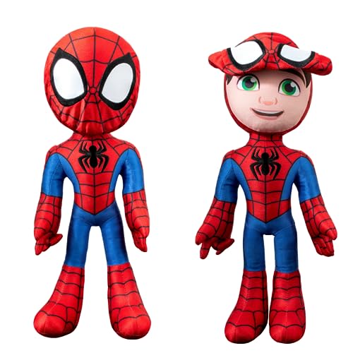 Konipl Marvel Spidey and His Amazing Friends - Feature Plush Spidey Secret Hero Reveal - 16” Plush with Sounds - Toys for Kids Ages 3 + - Superhero Toys for Kids 3 and Up von Marvel