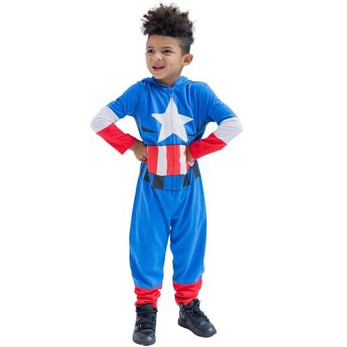 Marvel Avengers Boys' Spiderman Hulk Captain America Iron Man Costume Coverall von Marvel