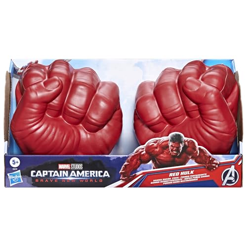 Marvel Avengers Captain America: Brave New World Red Hulk Gamma-Schmetterfäuste, Spielzeugfäuste für Kinder ab 5 Jahren, interaktives Spielzeug zur Marvel Sammlung oder als Halloween-Kostüm Marvel Avengers Captain America: Brave New World Red Hulk Gamma-Schmetterfäuste, Spielzeugfäuste für Kinder ab 5 Jahren, interaktives Spielzeug zur Marvel Sammlung oder als Halloween-Kostüm von Marvel