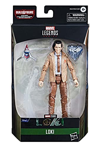 Marvel Avengers F0327 Hasbro Marvel Legends Series Avengers Actionfigur Loki, Premium-Design und 4 Build-a-Figure-Teile, für Kinder ab 4 Jahren, Mehrfarbig von Marvel