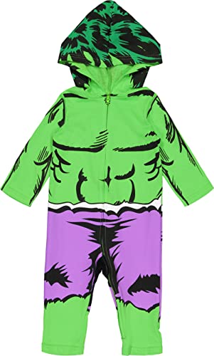 Marvel Avengers Hulk Little Boys Zip Up Cosplay Costume Coverall 6 von Marvel