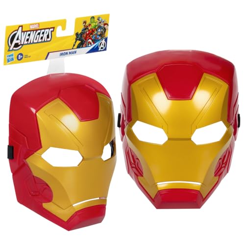 Marvel Avengers Iron Man Rollenspielmaske, Superhelden-Spielzeug und Sammlerobjekt für Kinder ab 5 Jahren von Marvel