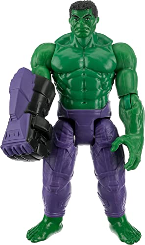 Marvel Avengers Mech Strike 15 cm große Action-Figur, Spielzeug Hulk mit Battle-Accessoire, für Kids ab 4 Jahren von AVENGERS