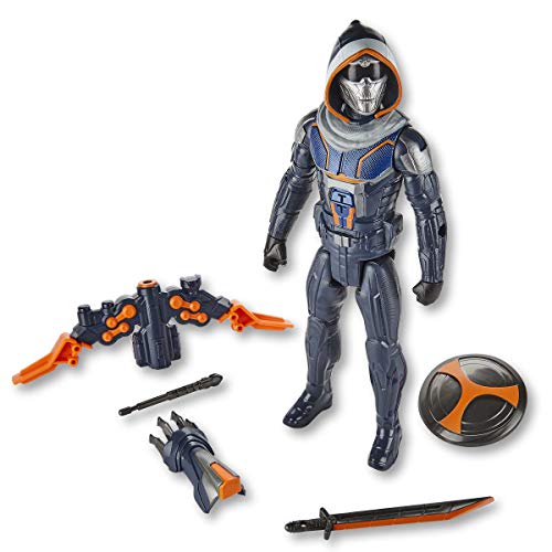 Marvel Black Widow Titan Hero Series Blast Gear Taskmaster Actionfigur, 30 cm Spielzeug, mit Launcher und Projektilen, ab 4 Jahren von Marvel