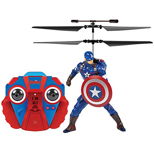 Marvel Comics Offiziell lizenzierter Avengers: Age Of Ultron Captain America 2-Kanal IR RC Hubschrauber mit Sounds von Marvel