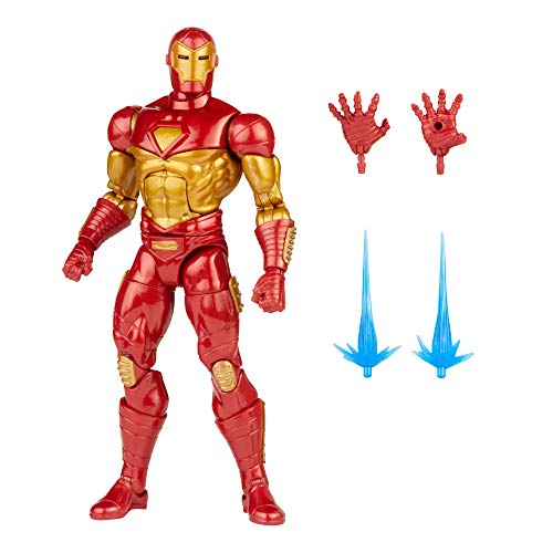 Marvel F0355 Hasbro Legends Series 15 cm große Modular Iron Man Action-Figur, 4 Accessoires und 1 Build-A-Figure-Teil, Premium Design von Marvel