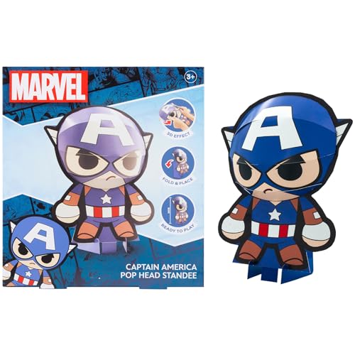 Marvel Figur - 3D Pop Head 20 cm - Spiderman - Sammelfigur - Spielzeug Geschenkidee (SP24335) (Captain America) von Marvel