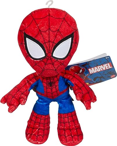 Marvel GYT43 - Spiderman Plüschfigur, 20 cm Superheldenfigur aus weichem, angenehmen Material, Geschenk zum Sammeln für Kinder und Fans ab 3 Jahren[Exklusiv bei Amazon] von Mattel