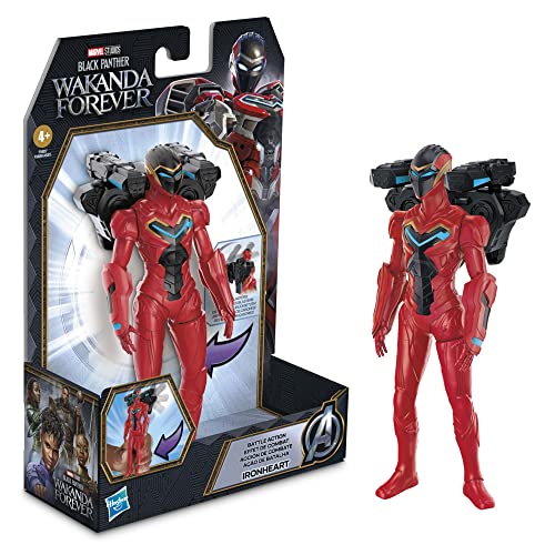 Marvel Studios' Black Panther Wakanda Forever Battle Action Ironheart, 15,2 cm Actionfigur, Spielzeug für Kinder ab 4 Jahren von Marvel