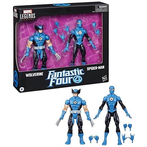 Marvel Hasbro Legends Series, Wolverine und Spider-Man, Actionfiguren, inspiriert von den Fantastic Four von Marvel