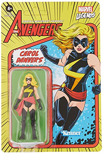 Marvel Hasbro Legends Series 9,5 cm Retro 375 Collection Carol Danvers Actionfigur Spielzeug von Marvel