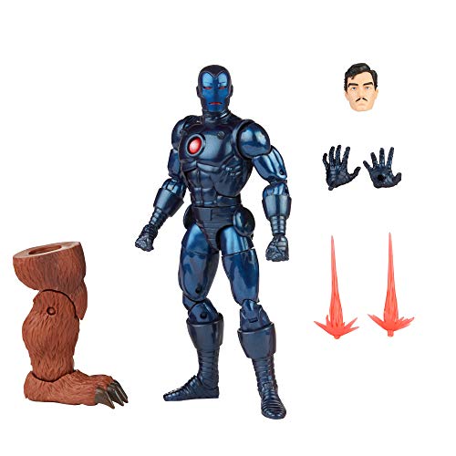 Marvel Hasbro Legends Series Stealth Iron Man Actionfigur Spielzeug, 15,2 cm, inklusive 5 Zubehörteilen und 1 Build-A-Figure-Teil, Premium-Design und Beweglichkeit, Mehrfarbig von Marvel