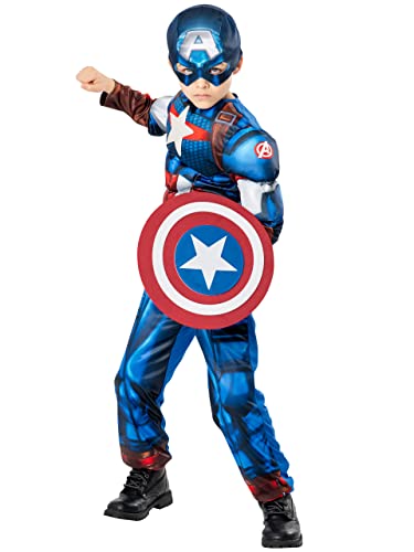 Marvel Jongen Kostüm Kleid Captain America Blau 104 von Marvel