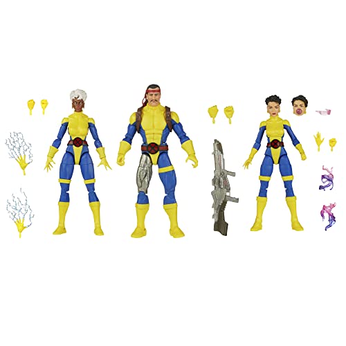 Marvel Legends Series Forge, Storm & Jubilee X-Men 60th Anniversary Actionfiguren-Set, 15,2 cm Actionfiguren von Marvel