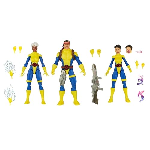 Marvel Legends Series Forge, Storm & Jubilee X-Men 60th Anniversary Actionfiguren-Set, 15,2 cm Actionfiguren von Marvel