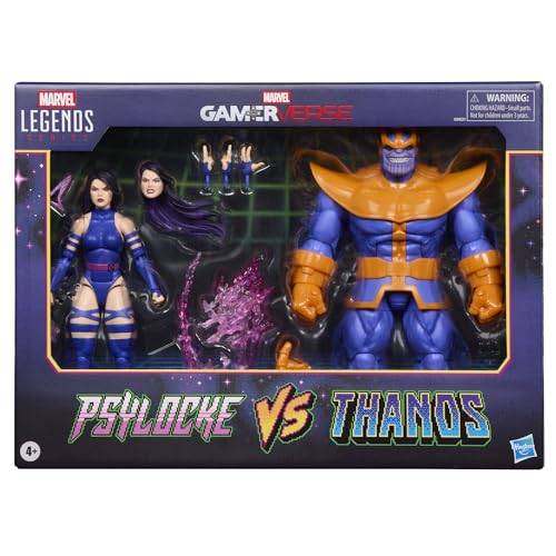 Marvel Legends Series Gamerverse Psylocke vs Thanos Action-Sammelfiguren, Violett Marvel Legends Series Gamerverse Psylocke vs Thanos Action-Sammelfiguren, Violett von Marvel