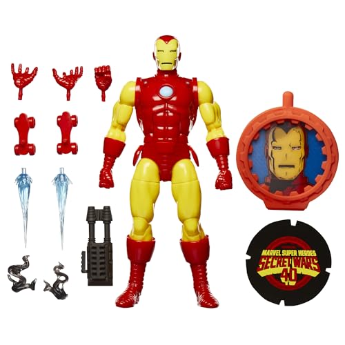 Marvel Legends Series Iron Man, Avengers Retro Marvel Comics Secret Wars Action-Sammelfigur, Skala 15 cm von Marvel