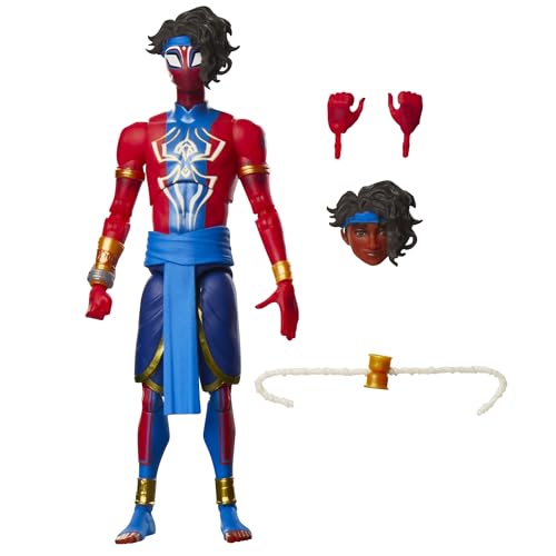 Marvel Legends Series Pavitr Prabhakar, Action-Sammelfigur zu Spider-Man: Across The Spider-Verse (15 cm), Rot, Blau von Marvel