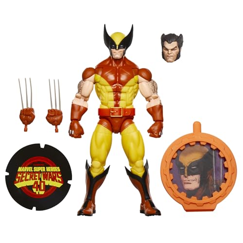 Marvel Legends Series Wolverine, X-Men Retro Marvel Comics Secret Wars Action-Sammelfigur, Skala 15 cm von Marvel