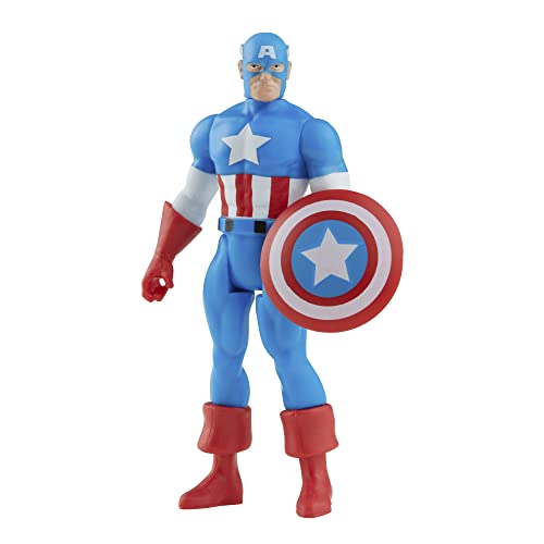 Marvel Hasbro Legends Series 9,5 cm große Retro 375 Collection Captain America Action-Figur von Marvel