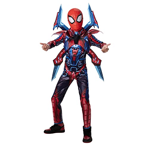 Marvel Mech Strike Avengers Jäger-Kostüm für Kinder, Spiderman-Kostüm, Superhelden-Kostüm (Spiderman, Medium) von Marvel