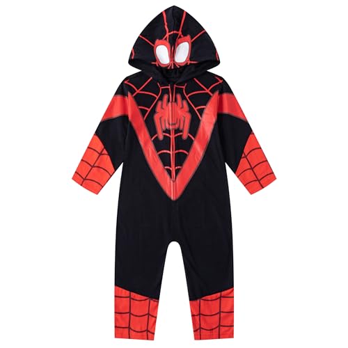 Marvel Miles Morales Spider-Man Jungen Cosplay Kapuzenoverall für Kleinkinder und große Kinder von Marvel