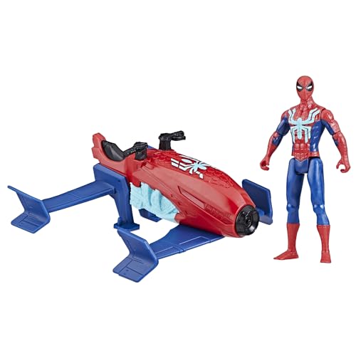 Spider-Man Marvel Epic Hero Series Web Splashers Jet Splasher Spielset mit Action-Figur und Fahrzeug von SPIDER-MAN