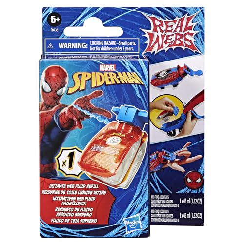 SPIDER-MAN-Man Marvel Real Webs Ultimatives Web Fluid Nachfüllpack für den Real Webs Super Web-Blaster, Netze wie Spiderman herstellen, Kinder ab 5 Jahren von Hasbro