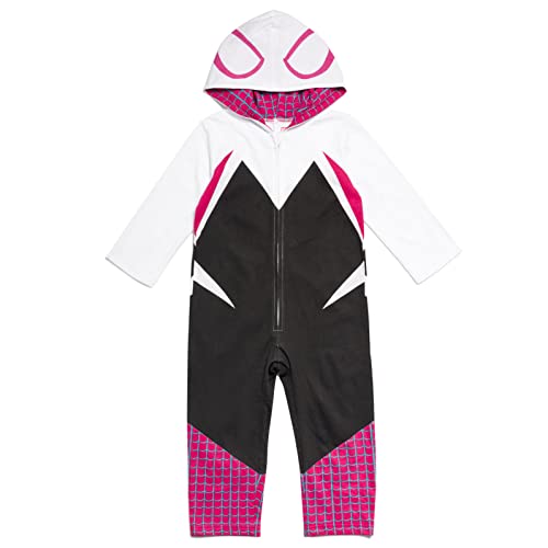 Marvel Spider-Man Spider-Gwen Ghost Spider Overall für Neugeborene bis Kleinkinder, Weiß, 12-24 Monate von Marvel