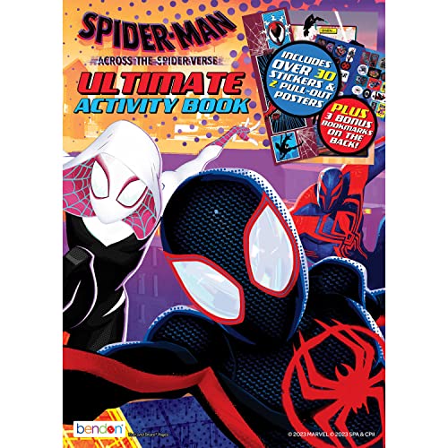 Marvel Spider-Man: Across The Spider-Verse 32-seitiges Ultimate Activity Book, Poster enthalten, Bendon 53672 von Marvel