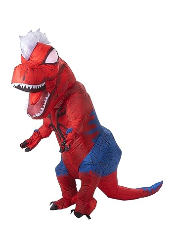 Marvel Spider-Rex aufblasbares Kostüm - aufblasbares Erwachsenenkostüm von Spider-Rex Dinosaurier mit Handschuhen von Marvel