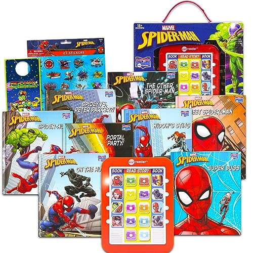 Marvel Spiderman-Me-Reader, 8 Buch-Bücher – Marvel Avengers-Bücher für Kleinkinder, Kinder mit Spiderman, Hulk und mehr mit Aufklebern | Marvel Lernspielzeug von Marvel
