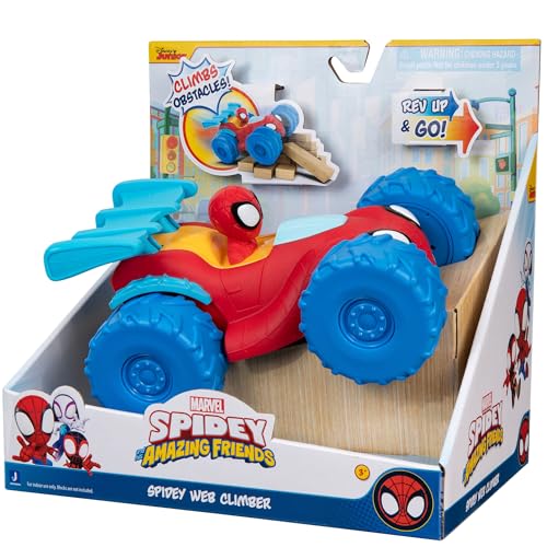 Marvel Spidey and his Amazing Friends Motorfahrzeug mit 17,8 cm (7 Zoll), das Hindernisse hochfährt von Marvel