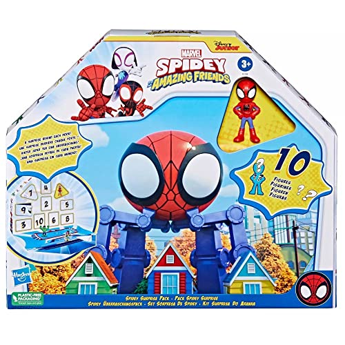 Marvel Spidey & His Amazing Friends Action Figures Superheroes + Villains (Choose Figure) (Spidey Surprise Pack (10 Mini Figures)) von Marvel