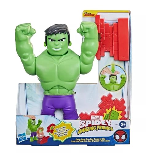 Marvel Spidey & His Amazing Friends Superhelden + Bösewichte (Figur auswählen) (Hulk Power Smash (25,4 cm) von Marvel