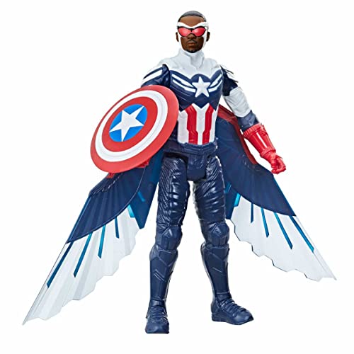 Marvel Studios Avengers Titan Hero Serie Captain America Action-Figur, 30 cm großes Spielzeug, enthält Flügel, für Kinder ab 4 Jahren Marvel Studios Avengers Titan Hero Serie Captain America Action-Figur, 30 cm großes Spielzeug, enthält Flügel, für Kinder ab 4 Jahren von Marvel