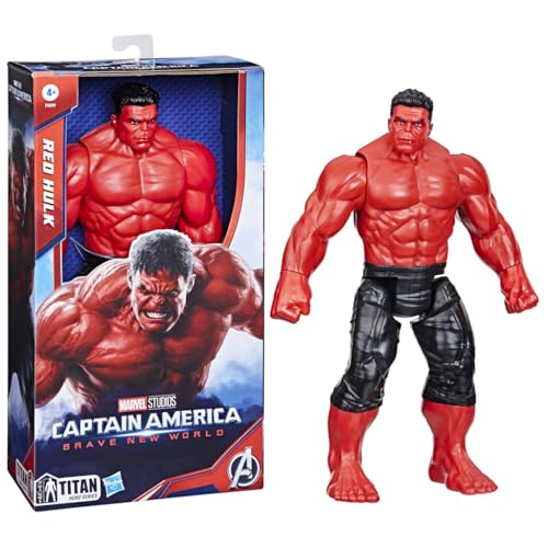 Marvel Studios Captain America Brave New World, Titan Hero Serie Deluxe Red Hulk Action-Figur von Marvel