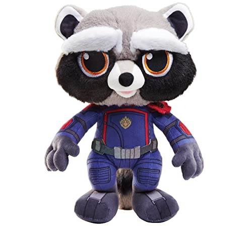 Marvel The Guardians of The Galaxy Rakete Waschbär Plüsch mit Sound von Mattel