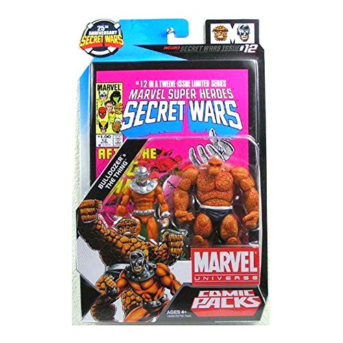 Marvel Universe - 25th Anniversary - Secret Wars Series 4 - Action Figur - 2Pack - Thing & Bulldozer - Comic Issue #12 von Marvel