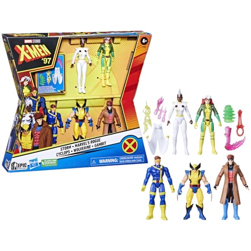 Marvel X-Men '97 Actionfiguren Storm, Rogue, Cyclops, Wolverine, Gambit, 5er-Pack, ab 4 Jahren Marvel X-Men '97 Actionfiguren Storm, Rogue, Cyclops, Wolverine, Gambit, 5er-Pack, ab 4 Jahren von Marvel