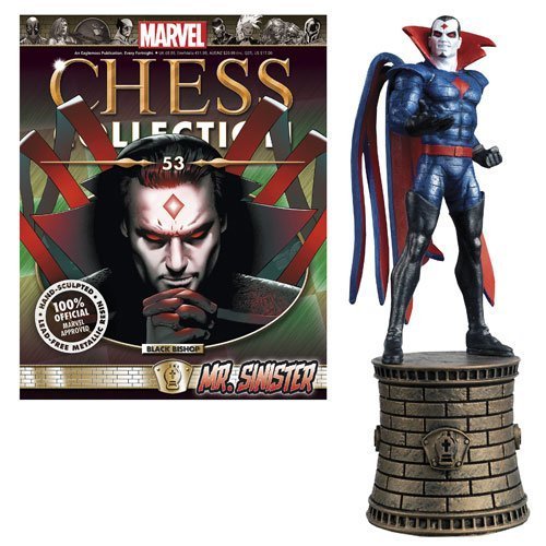 Marvel X-Men Mr. Sinister Black Bishop Chess Piece with Collector Magazine by Marvel von Marvel