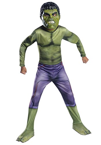 RUBIES 184442 Hulk Classic AV2 KOSTÜM, Kind Avengers Filme Kleidung und Accessoires, Mehrfarbig, 8-10 Jahre von Marvel