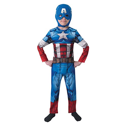 Rubies Captain America - Avengers Assemble - Kinder-Kostüm - Medium - 116cm von Marvel