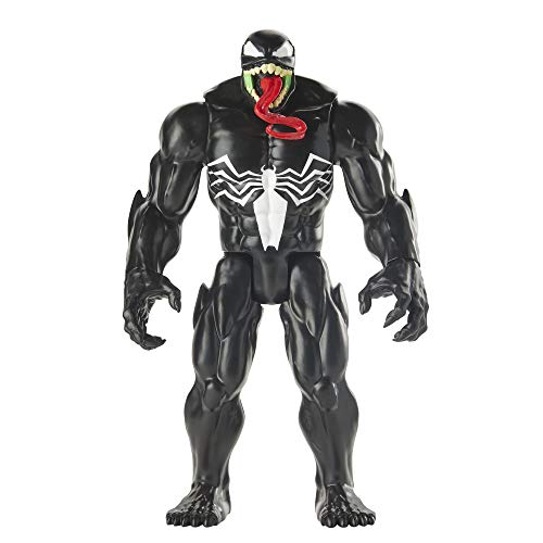 Spider-Man E8684 Maximum Venom Titan Hero Action-Figur, inspiriert durch das Marvel Universe, Blast Gear-kompatibler Rücken-Port, ab 4 Jahren von Marvel