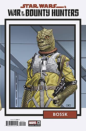 Star Wars Krieg der Kopfgeldjäger #4 Bossk Sammelkarte VRNT von Marvel