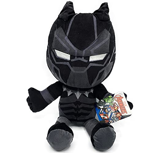 Whitehouse Leisure International Marvel Universe, Avengers, Guardians of The Galaxy Figuren Plüschtiere - Super Soft Qualität (30cm, Black Panther) von Marvel